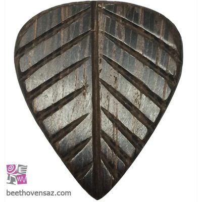 پیک چوبی گیتار کلایتون مدل Exotic Leaf Wedge ELW3 بسته‌ 3 عددی
