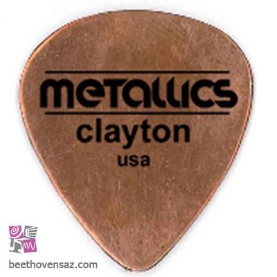پیک گیتار الکتریک کلایتون مدل نازک Copper Metallics بسته‌ سه عددی